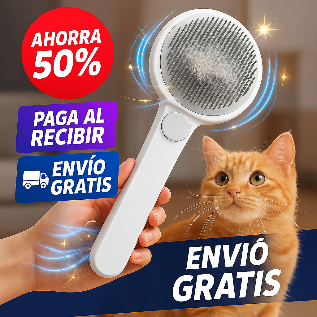 Cepillo para mascota 2 en 1